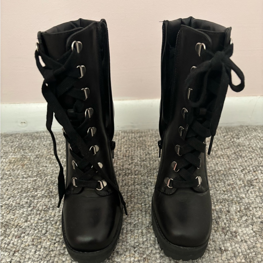 Steve Madden Combat heeled boots